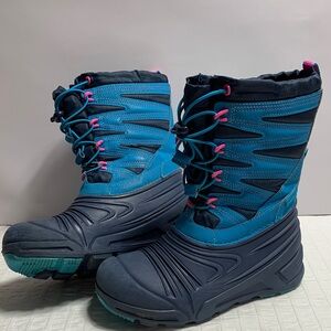 US3 Merrell Snow Quest 3.0 Waterproof Navy/Teal Girl’s Boots
